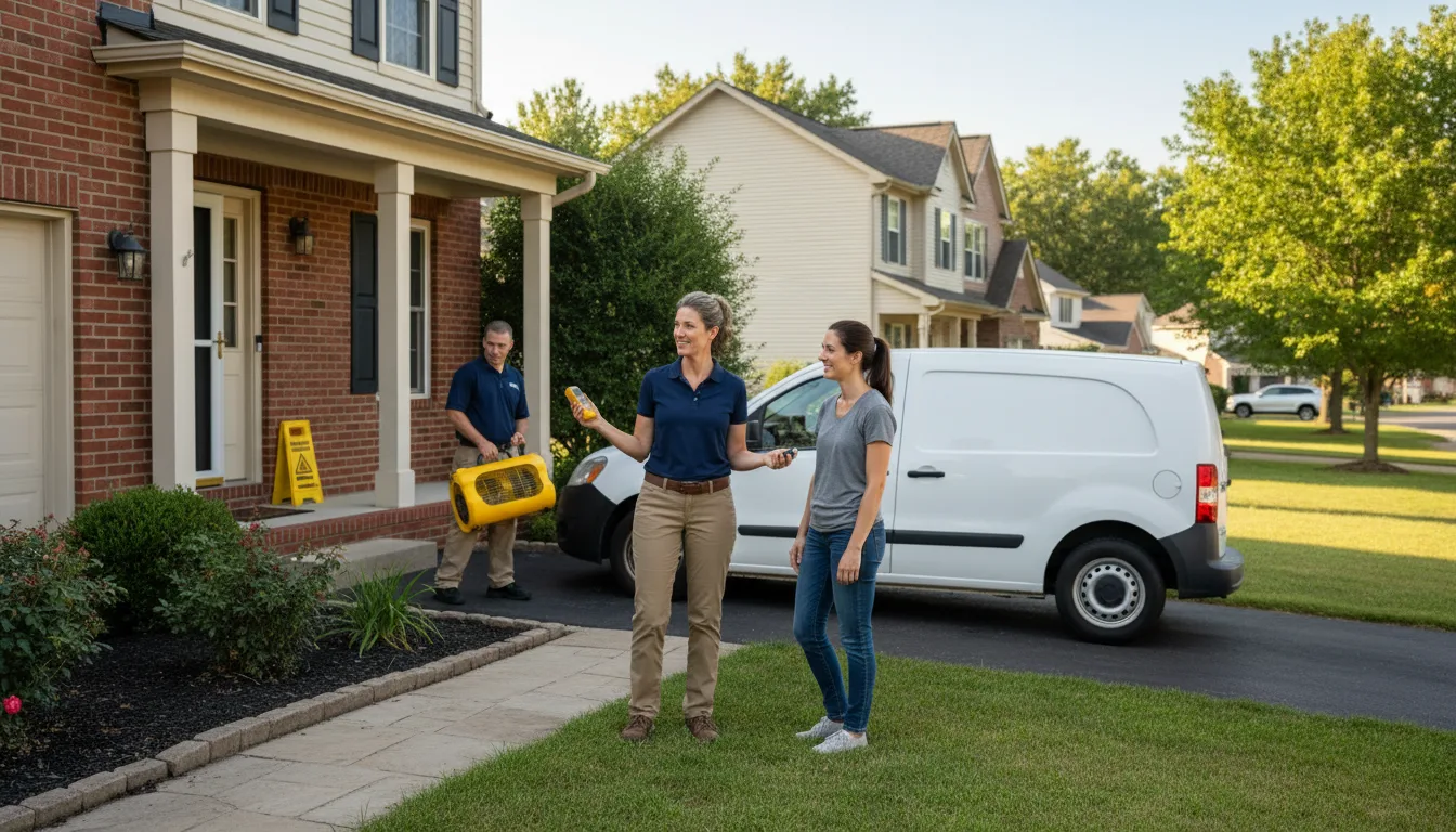 Water restoration image for Home Water Damage Repair in Roseville, OH